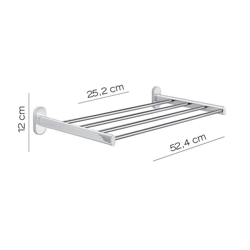 Mensola portasciugamani in Acciaio Inox Gedy serie Febo - Cromato by CeramicStore | Lo specialista del tuo bagno