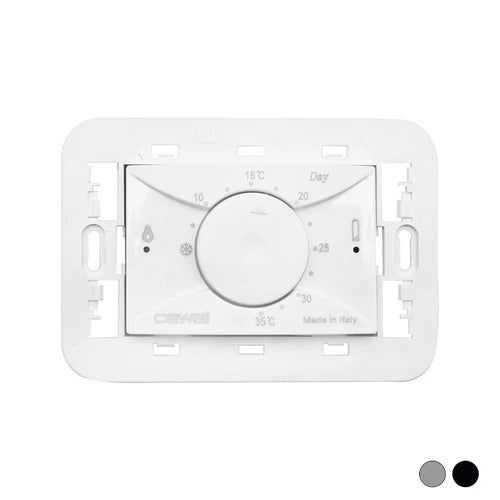 Termostato elettronico da incasso 3 moduli new bianco