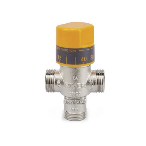 Miscelatore termostatico antiscottatura per pannelli solari 3/4
