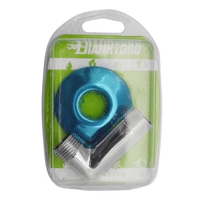 Angolo con rosone cromato blister curvetta doccia m.m. 1/2