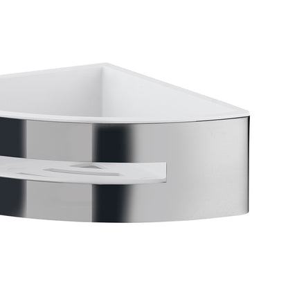 Portaoggetti doccia angolare modello Poseidon Gedy in cromo/bianco by CeramicStore | Lo specialista del tuo bagno