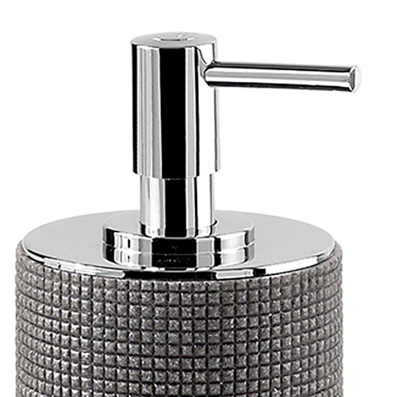 Dosasapone in resina con erogatore Gedy serie Petra - Grigio