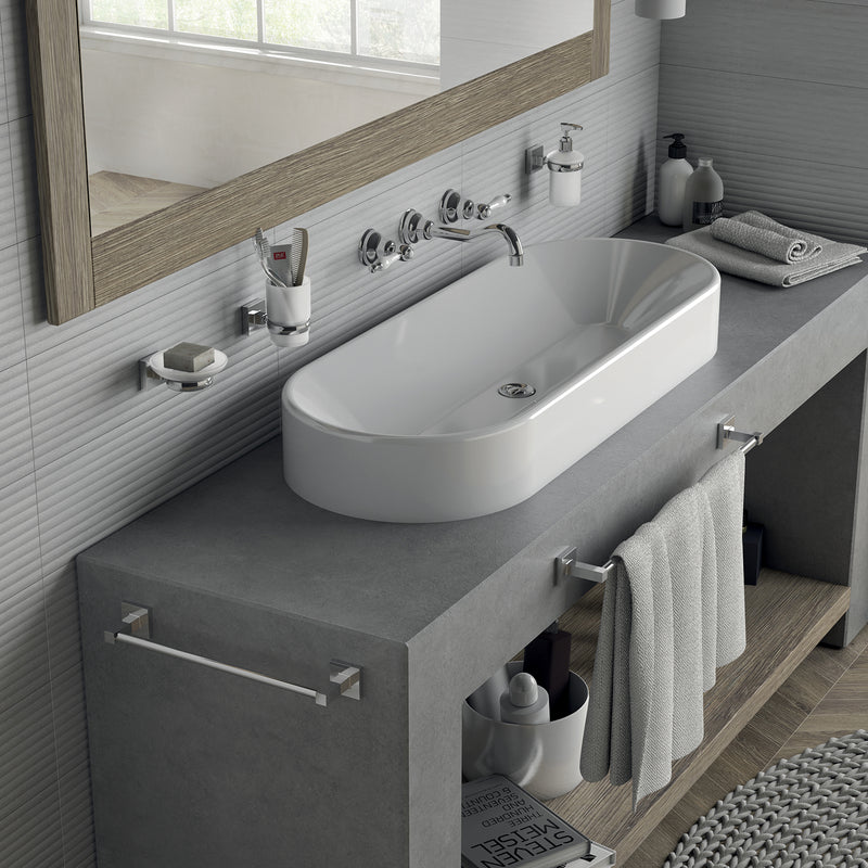 Portaspazzolini a muro di Gedy serie Olimpo - Cromato by CeramicStore | Lo specialista del tuo bagno