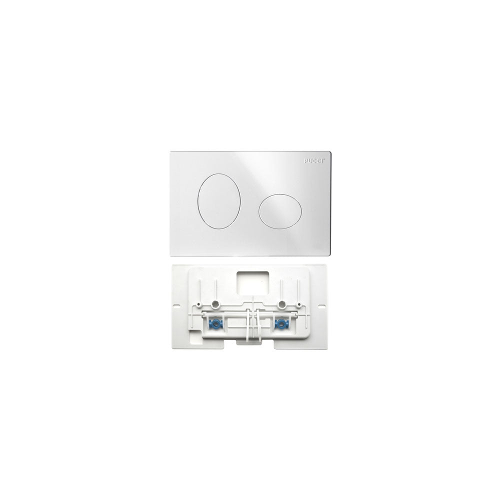 Kit rinnova 2014 placca Ellisse bianca + sportello Eco, ricambio originale Pucci by CeramicStore | Lo specialista del tuo bagno