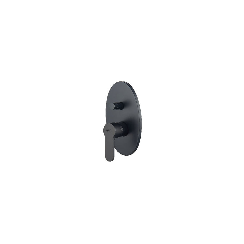 Miscelatore monocomando incasso doccia nero opaco con deviatore serie Choco by CeramicStore | Lo specialista del tuo bagno