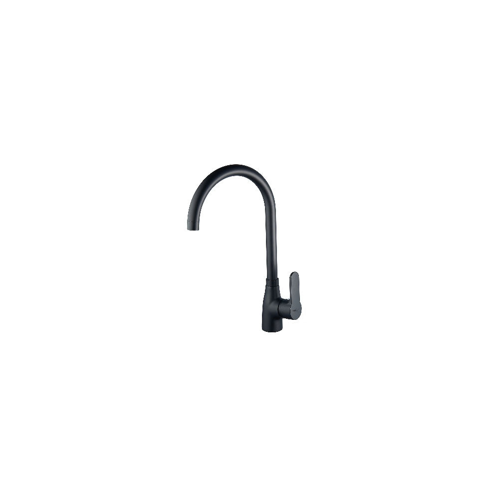 Miscelatore monocomando lavello canna alta girevole serie Choco cartuccia diam. 35 mm colore nero opaco by CeramicStore | Lo specialista del tuo bagno
