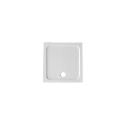 Piatto doccia quadrato Kepler 90x90 h.6 cm in acrilico rinforzato senza piletta