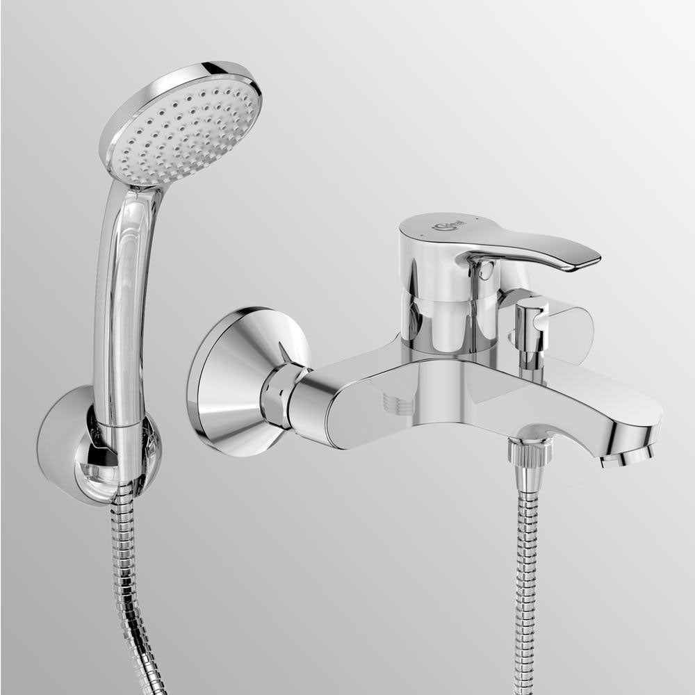 Miscelatore monocomando esterno vasca/doccia Ideal Standard Alpha con doccetta 1 funzione by CeramicStore | Lo specialista del tuo bagno