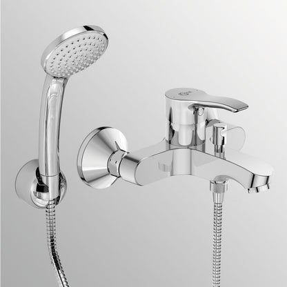 Miscelatore monocomando esterno vasca/doccia Ideal Standard Alpha con doccetta 1 funzione by CeramicStore | Lo specialista del tuo bagno