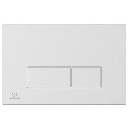 Placca di comando bianca per azionamento risciacquo Ideal Standard Oleas M2
