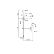 Miscelatore lavabo Gattoni H20MIX1000 scarico automatico bocca 110 mm by CeramicStore | Lo specialista del tuo bagno