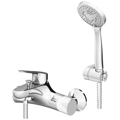 Miscelatore esterno vasca Gattoni H20MIX4000 ottone cromo con doccia duplex by CeramicStore | Lo specialista del tuo bagno