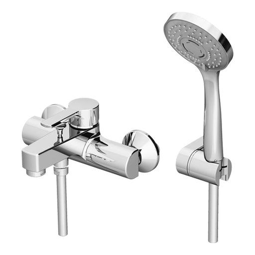 Miscelatore esterno vasca Gattoni H20MIX5000 ottone cromo con doccia duplex by CeramicStore | Lo specialista del tuo bagno