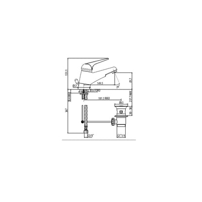 Miscelatore lavabo Gattoni H20MIX6000 con scarico automatico e bocca girevole by CeramicStore | Lo specialista del tuo bagno