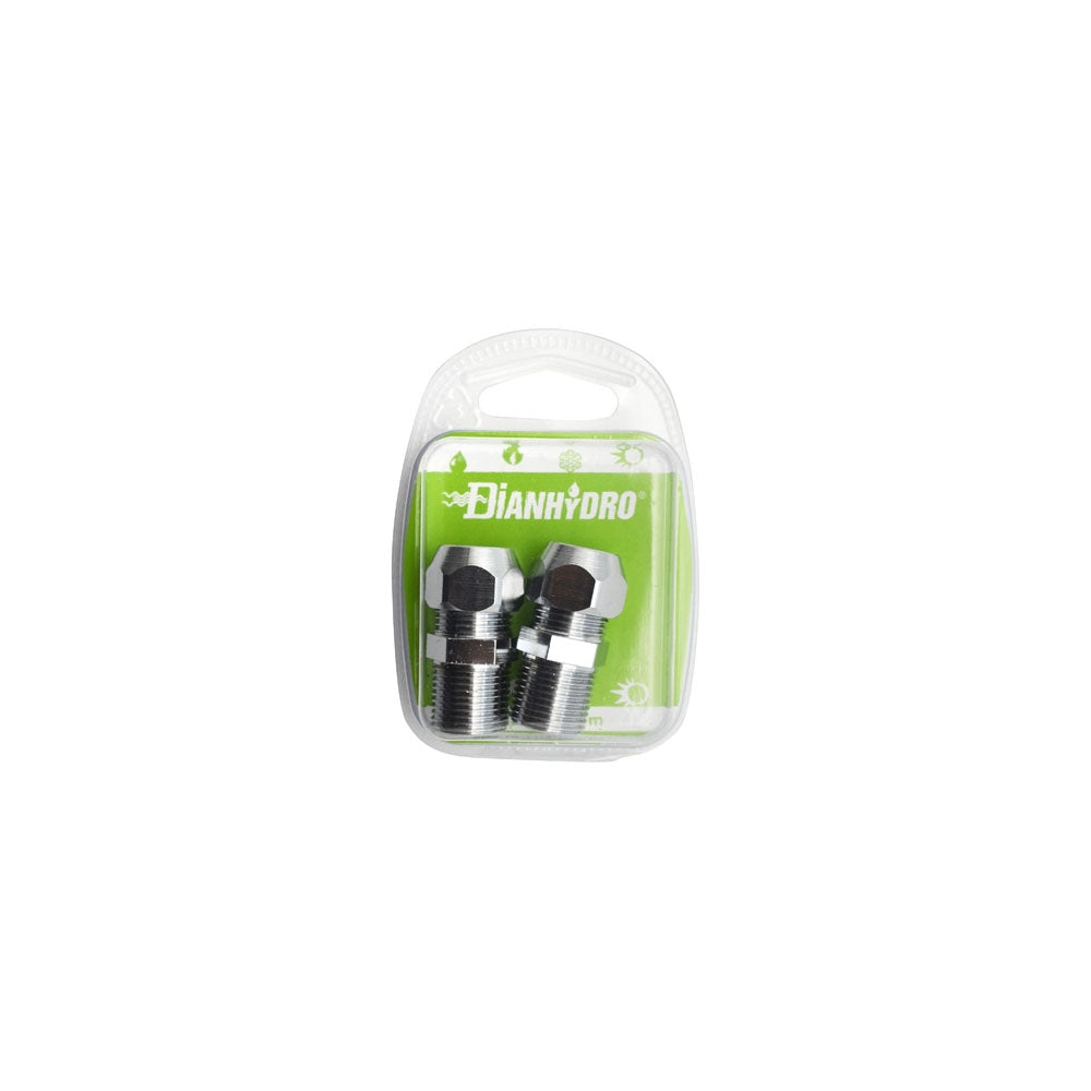 Blister n° 2 nipples bicono cromo 1/2x3/8 diam. 12 by CeramicStore | Lo specialista del tuo bagno
