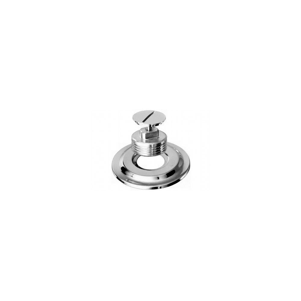 Tappo con vite con rosone in ottone cromato 1/2 by CeramicStore | Lo specialista del tuo bagno