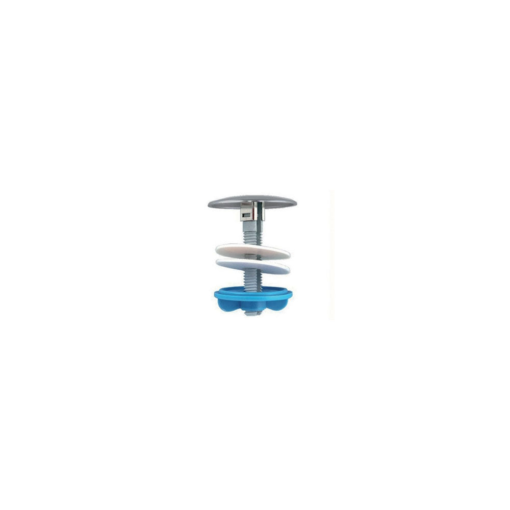 Copriforo in plastica cromata per lavabo-bidet diametro 55