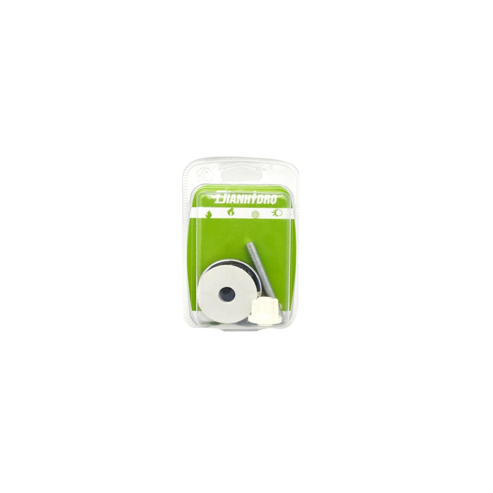 Blister n° 1 copriforo cromato per lavabo in ottone tipo pesante