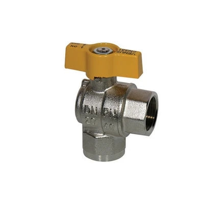 Rubinetto a sfera per gas squadra ff 3/4 dn 20