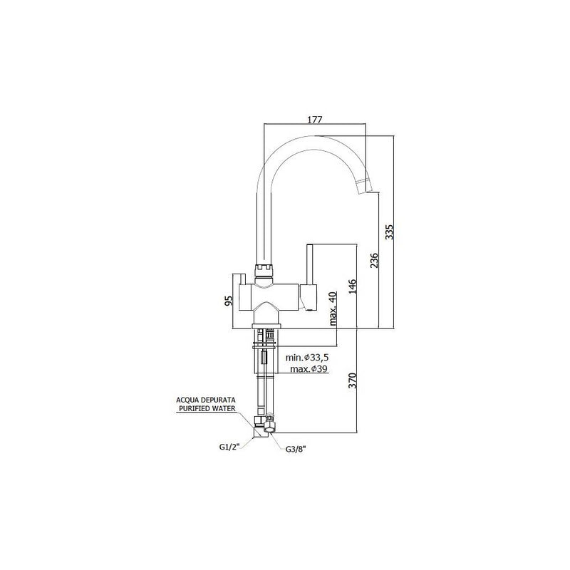 Miscelatore cucina serie Stick modello SK190CR a 3 vie cromo Paffoni by CeramicStore | Lo specialista del tuo bagno