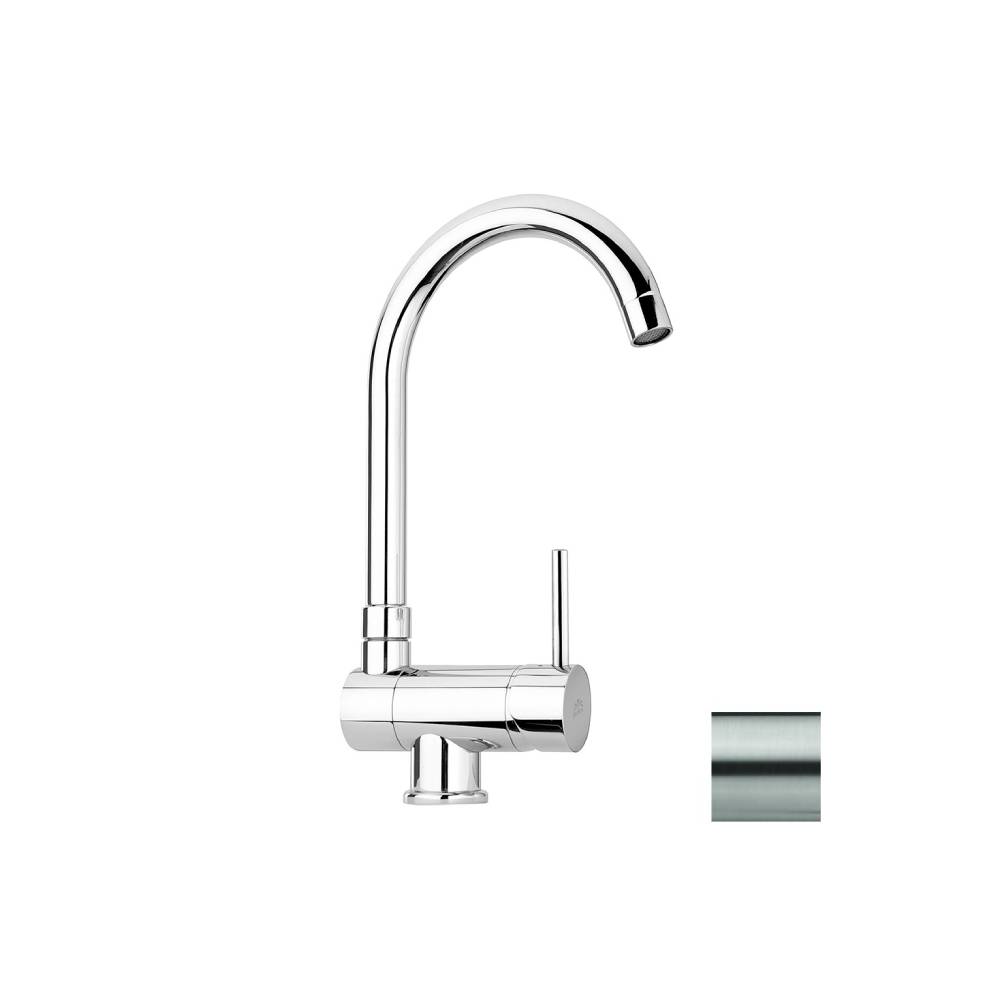 Miscelatore cucina sottofinestra serie Stick modello SK189ST steel looking Paffoni by CeramicStore | Lo specialista del tuo bagno