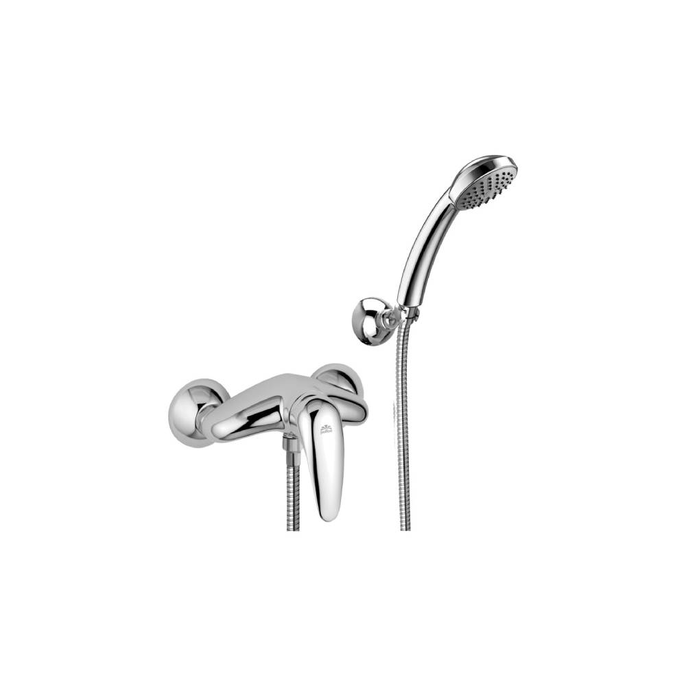 Miscelatore doccia con supporto a muro, doccia e flessibile inclusi serie Duemila Paffoni - Cromato by CeramicStore | Lo specialista del tuo bagno