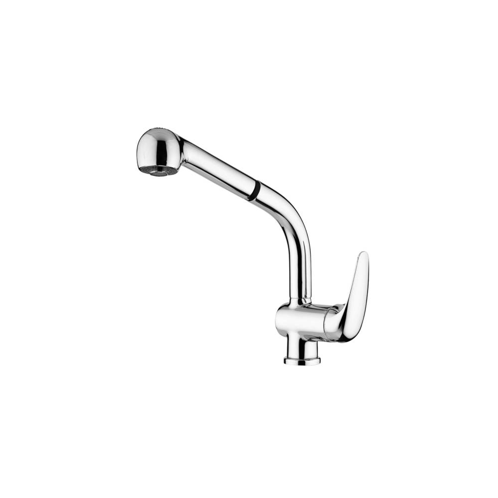 Miscelatore lavello con canna orientabile e doccia estraibile serie Duemila Paffoni - Cromato by CeramicStore | Lo specialista del tuo bagno