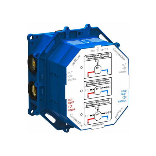 Set incasso universale per miscelatori doccia serie Compact Box modello CPBOX001 Paffoni by CeramicStore | Lo specialista del tuo bagno