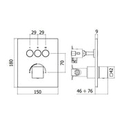 Miscelatore incasso doccia serie Compact Box modello CPM519CR cromo Paffoni by CeramicStore | Lo specialista del tuo bagno