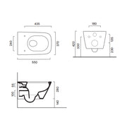 Sanitari Sospesi Ceramica Catalano serie Green 55x37 WC Silentech