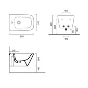 Sanitari Sospesi Ceramica Catalano serie Green 55x37 WC Silentech