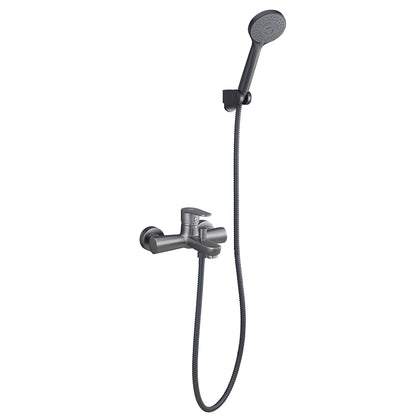 Miscelatore vasca con doccino serie Elizabeth nichel nero spazzolato by CeramicStore | Lo specialista del tuo bagno