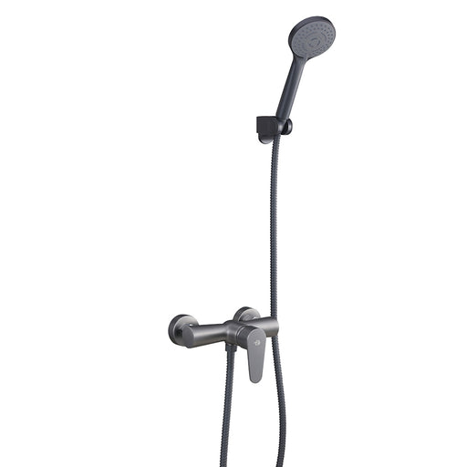Miscelatore doccia esterno con doccino serie Elizabeth nichel nero spazzolato by CeramicStore | Lo specialista del tuo bagno