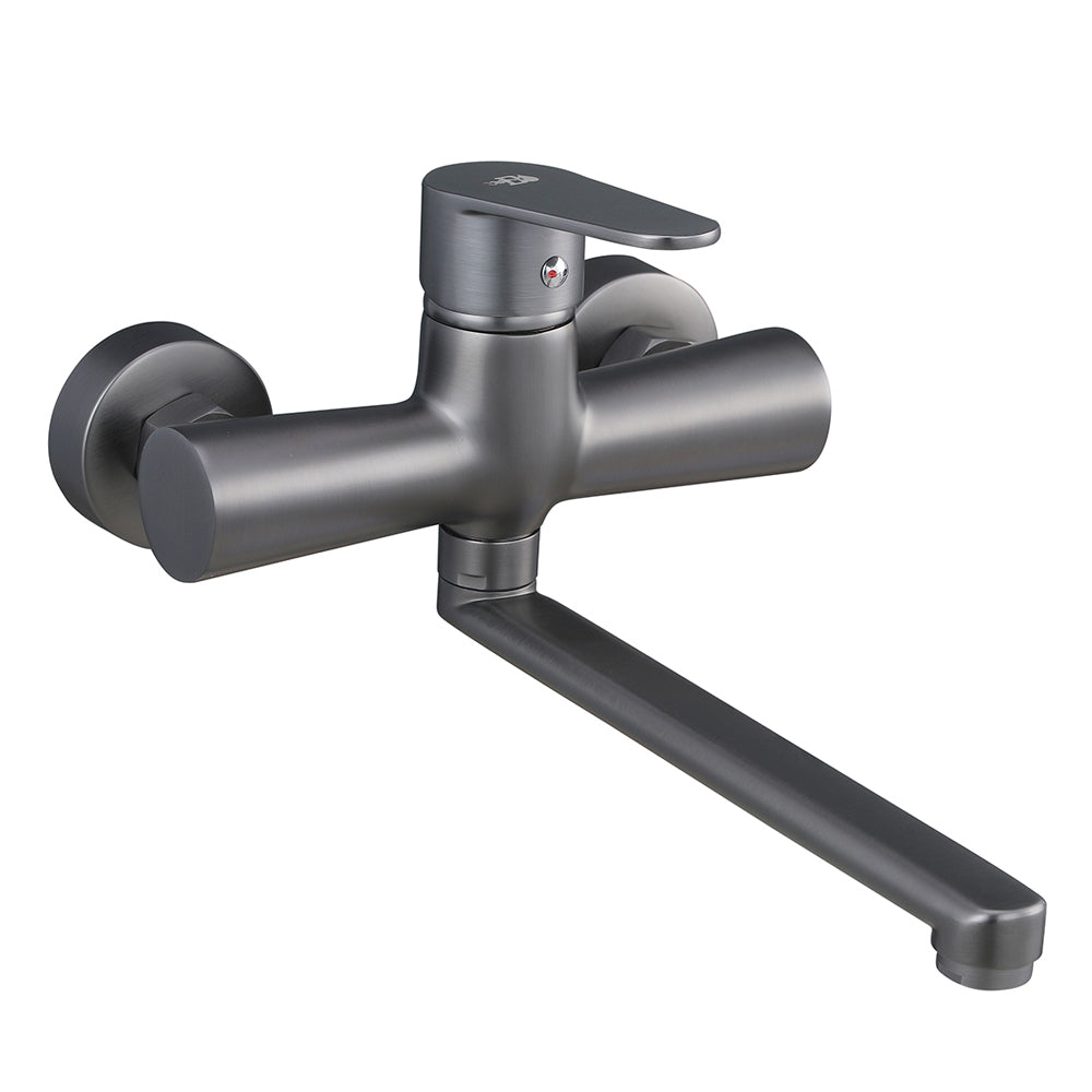 Miscelatore cucina a parete serie Elizabeth nichel nero spazzolato by CeramicStore | Lo specialista del tuo bagno