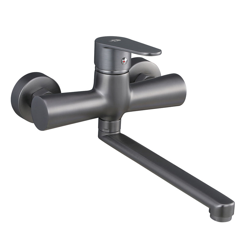 Miscelatore cucina a parete serie Elizabeth nichel nero spazzolato by CeramicStore | Lo specialista del tuo bagno