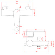 Miscelatore vasca con doccino serie Elizabeth cromato by CeramicStore | Lo specialista del tuo bagno