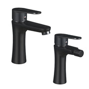 Set Miscelatori lavabo e bidet con pilette serie Elizabeth Nero Opaco by CeramicStore | Lo specialista del tuo bagno