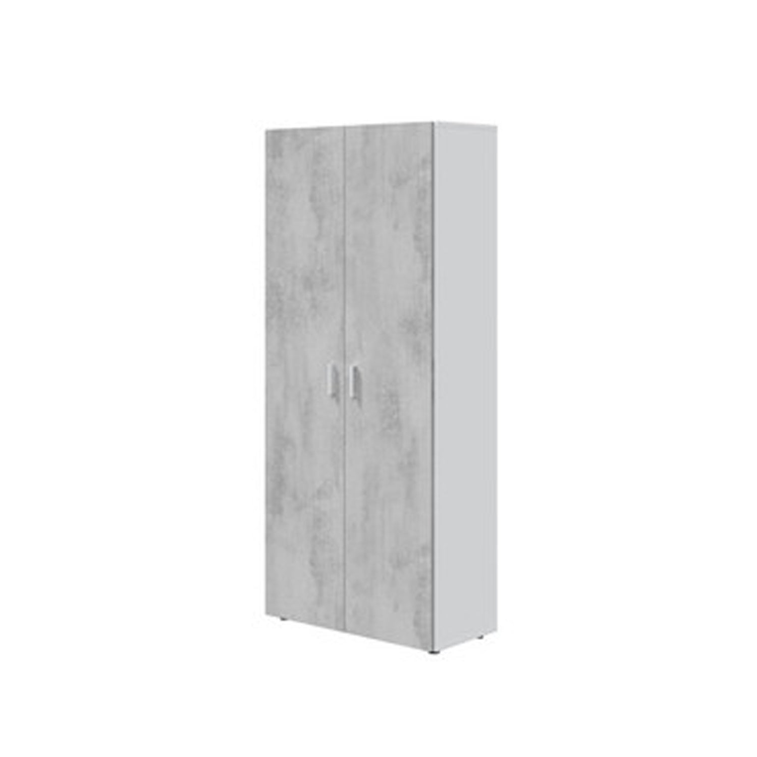 Mobile Multiuso con 2 ripiani estraibili e regolabili e 1 fisso - Bianco Cemento by CeramicStore | Lo specialista del tuo bagno