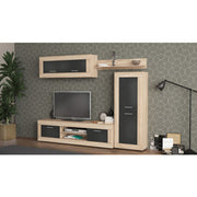 Kit parete living modello Amber - Quercia naturale e antracite by CeramicStore | Lo specialista del tuo bagno