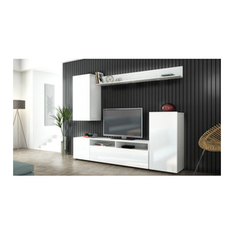 Kit parete living modello Bridge - Bianco/Bianco lucido by CeramicStore | Lo specialista del tuo bagno