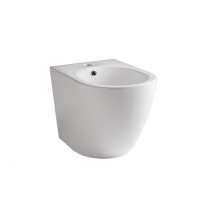 Sanitari filoparete scarico traslato Althea Cover XL con sedile slim SoftClose 56x36 cm H. 42 cm
