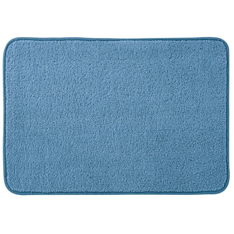 Tappeto in microfibra con base antiscivolo BathCore serie Prisma - Blu