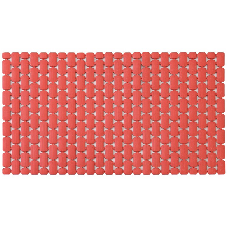 Pedana doccia antiscivolo BathCore serie Prisma per sicurezza e comfort in bagno - Rosso mattone