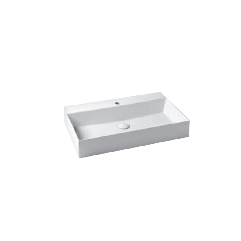 Lavabo da appoggio/sospeso squadrato Ceramica Azzurra Elegance 81x45 cm