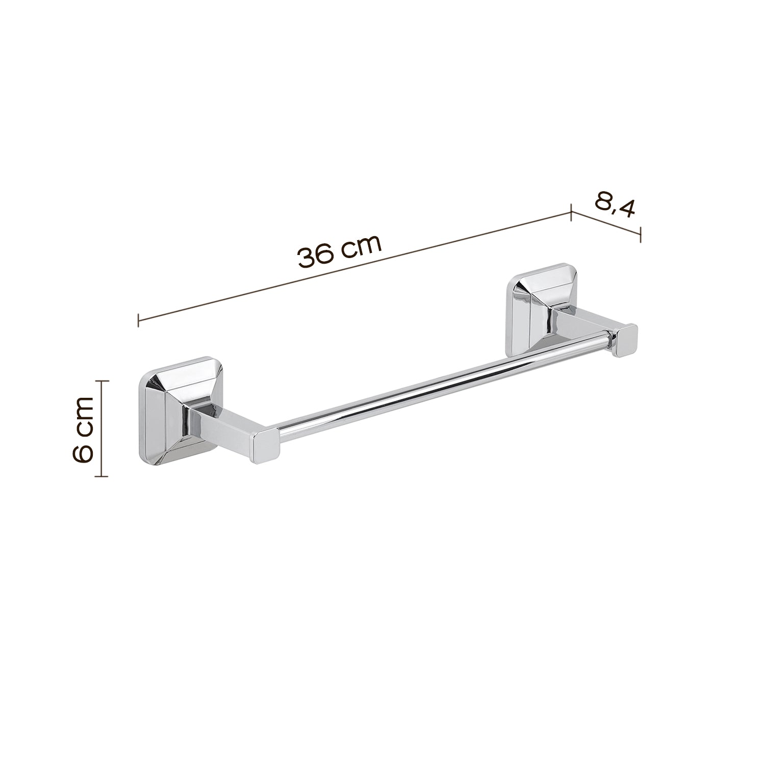 Portasalviette da muro con ventosa Gedy Ventus cm 30 in Acciaio Inox by CeramicStore | Lo specialista del tuo bagno
