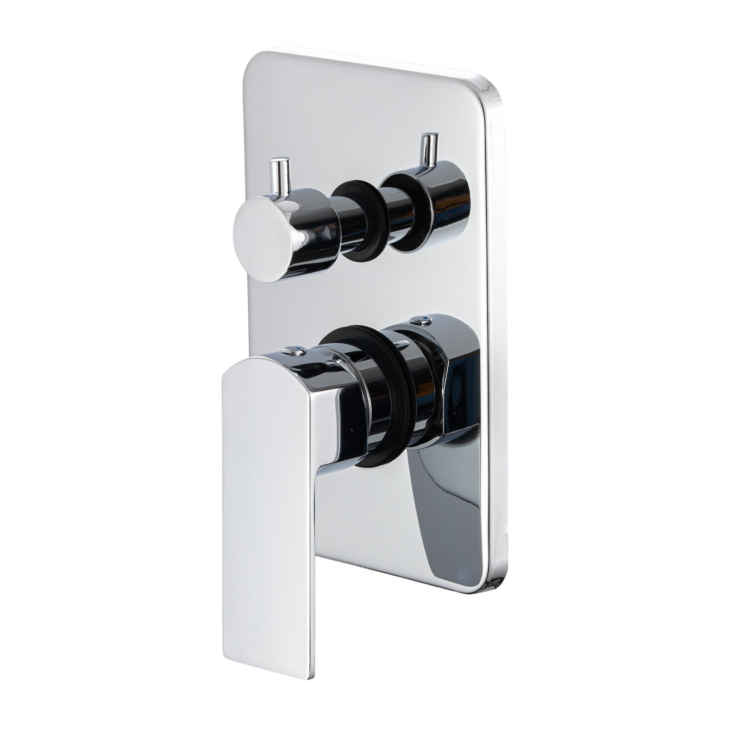 Composizione di miscelatori per lavabo, bidet e doccia 3 vie serie Fire in ottone cromato by CeramicStore | Lo specialista del tuo bagno