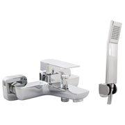 Composizione di miscelatori per lavabo, bidet e vasca Fire in ottone cromato by CeramicStore | Lo specialista del tuo bagno