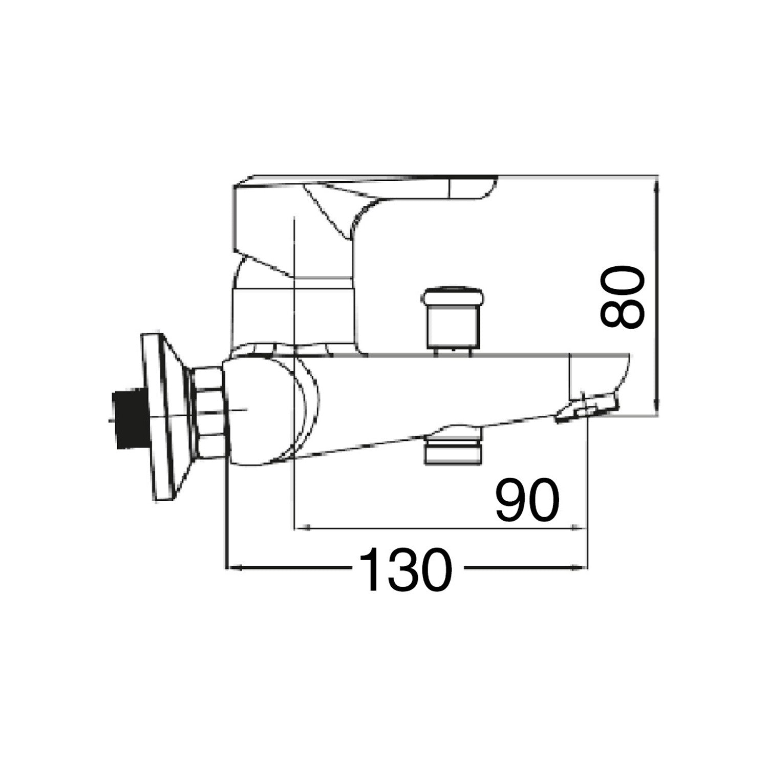 Composizione di miscelatori per lavabo, bidet e vasca Fire in ottone cromato by CeramicStore | Lo specialista del tuo bagno