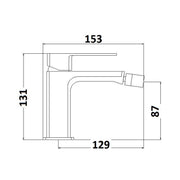 Composizione di miscelatori per lavabo alto, bidet e doccia 2 vie serie Fire in ottone cromato by CeramicStore | Lo specialista del tuo bagno