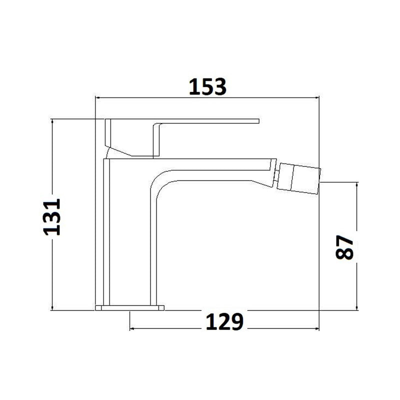 Composizione di miscelatori per lavabo alto, bidet e doccia 2 vie serie Fire in ottone cromato by CeramicStore | Lo specialista del tuo bagno